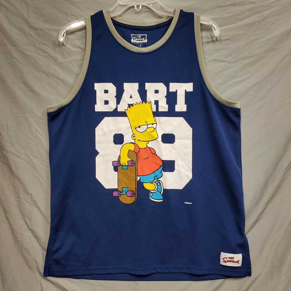 BART SIMPSON #89 Vintage Basketball Jersey Size M | The Simpsons Vintage Jersey